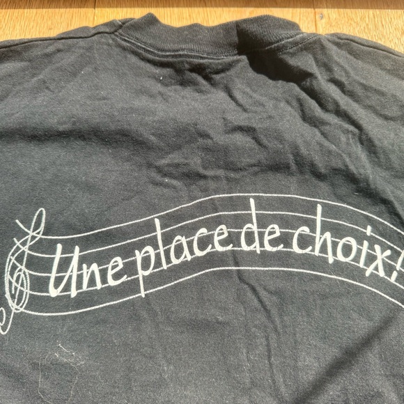 VINTAGE SHIRT SLEEVE BLACK GRAPHIC TEE - XL - Picture 3 of 9